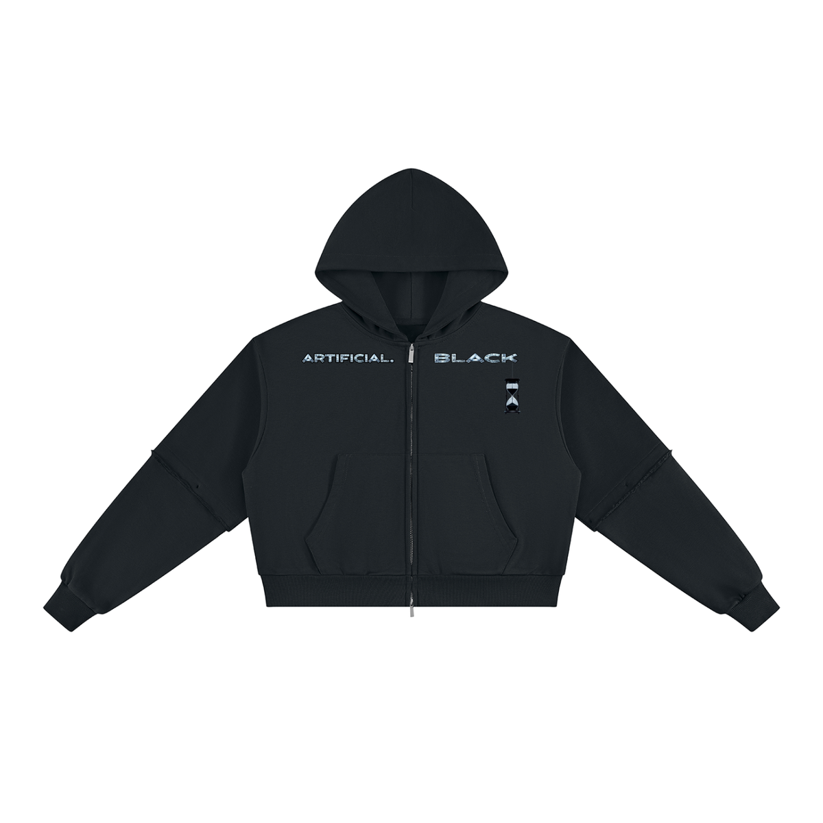 Women's Vintage Wash Detachable Sleeves Hoodie