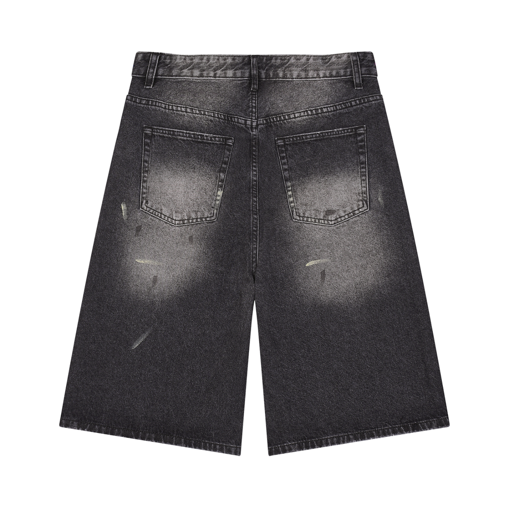 Men’s Digital Cities Wide Leg Denim Shorts