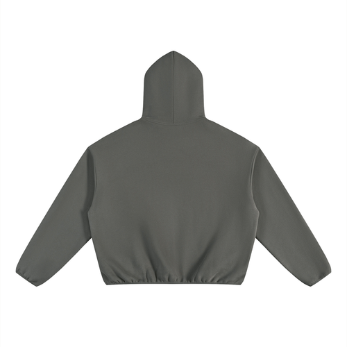 Sweat à capuche unisexe en molleton boxy à passepoils Artificial Cities