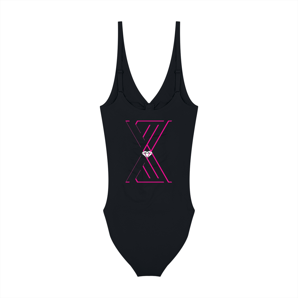 Women’s Artificial Athletics Full-Zip Ruched Bodysuit