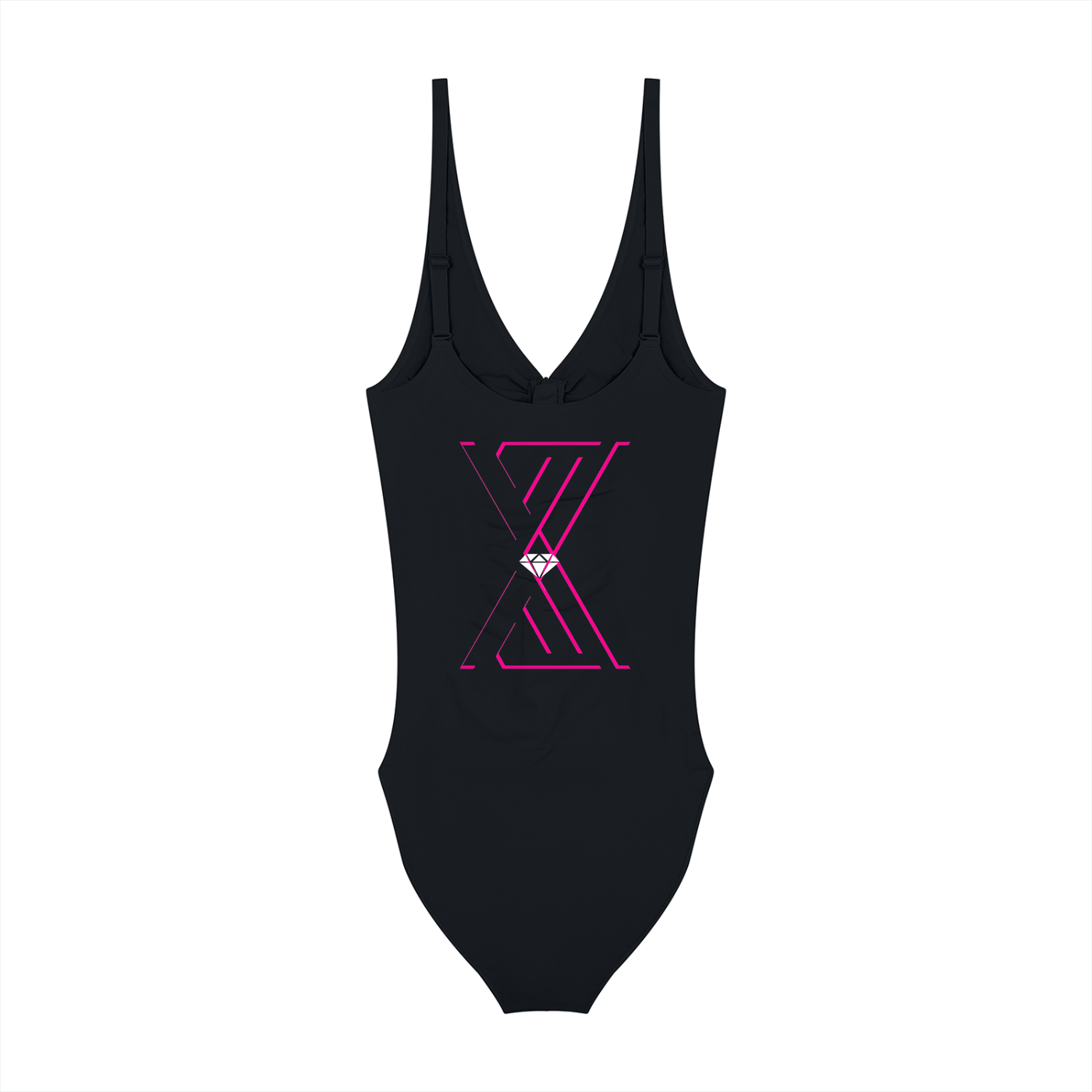 Women’s Artificial Athletics Full-Zip Ruched Bodysuit