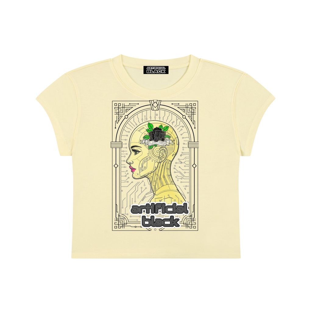 Women's Silicone Skin Cropped T-Shirt