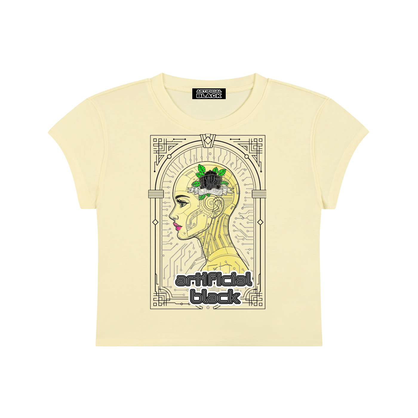Women's Silicone Skin Cropped T-Shirt