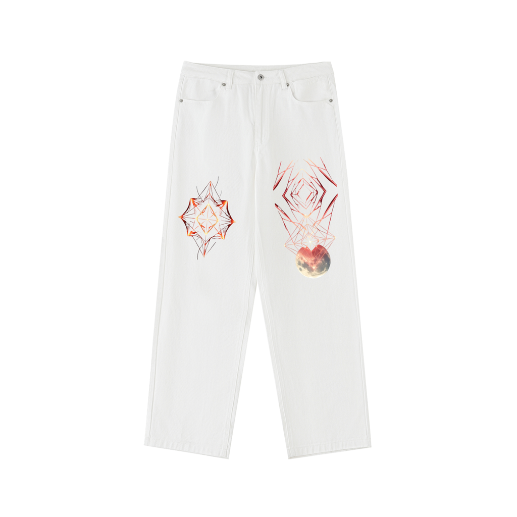Pantalon droit en coton épais