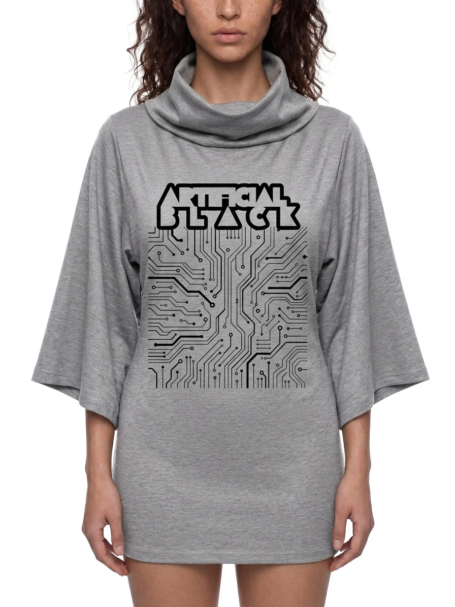 Women’s Turtleneck Batwing T-Shirt