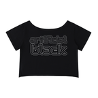 Off-Shoulder Rolled Hem Cotton T-Shirt