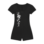 Women's Dual-Function Cape Tie-Waist Romper