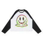 Plastic Smiles Striped Raglan Long Sleeve T