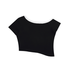File Not Found Skewed Timeline Off-the-Shoulder T