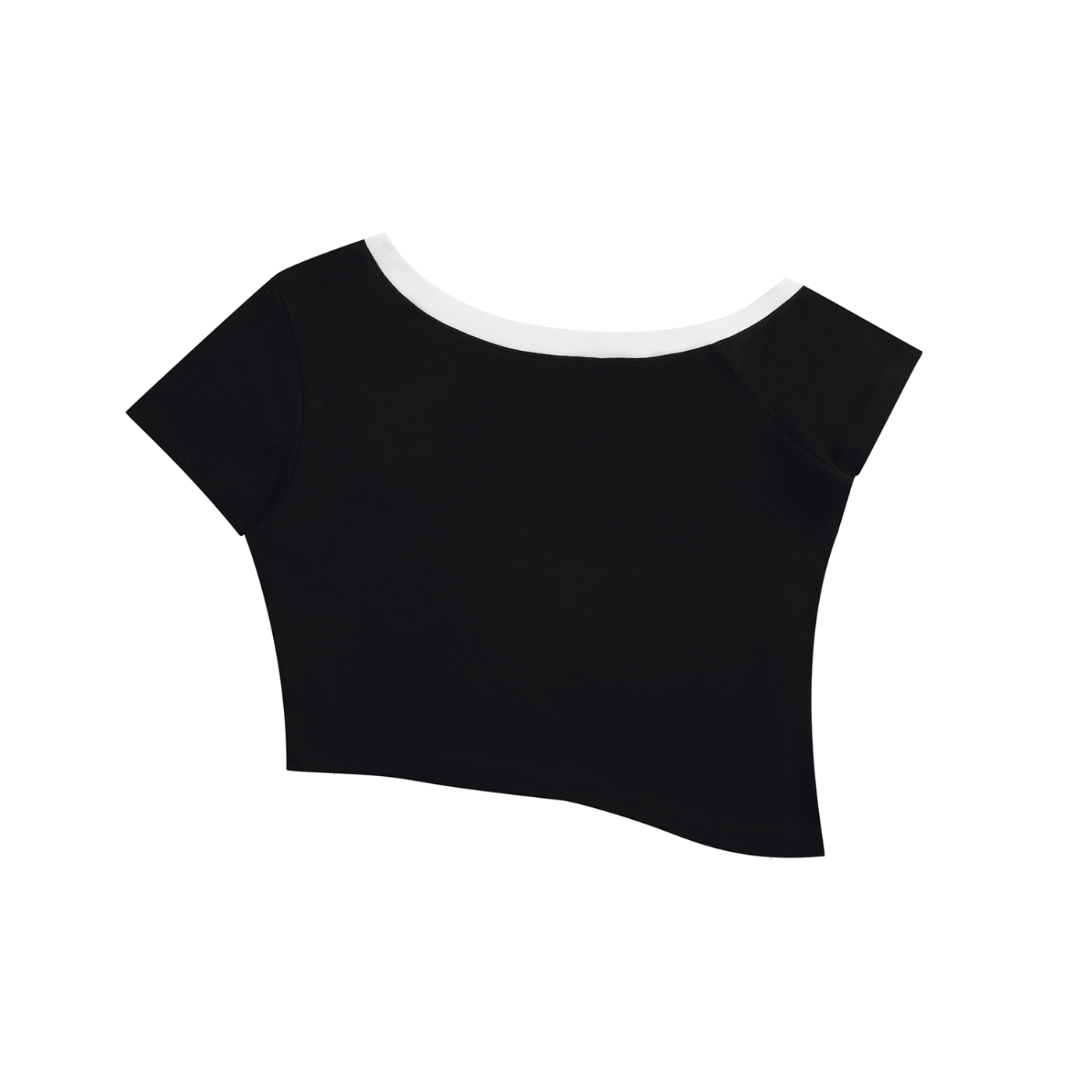 File Not Found Skewed Timeline Off-the-Shoulder T