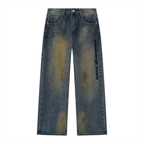 Men's Vintage Wash Sideline Wide Leg Denim