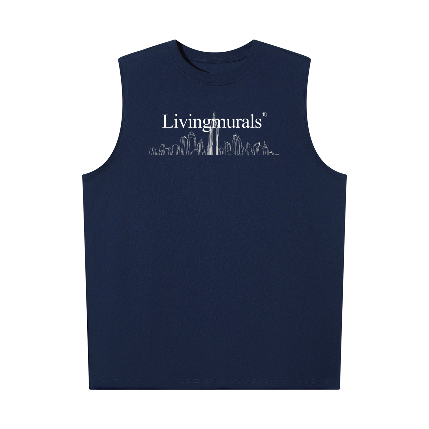 Men’s Livingmurals X Artificial.Black Oversized Cotton Tank