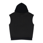 Unisex Artificial Athletics Mesh Sleeveless Hoodie