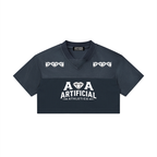 Women’s Artificial Athletics Cropped Paneled V-Neck Jersey
