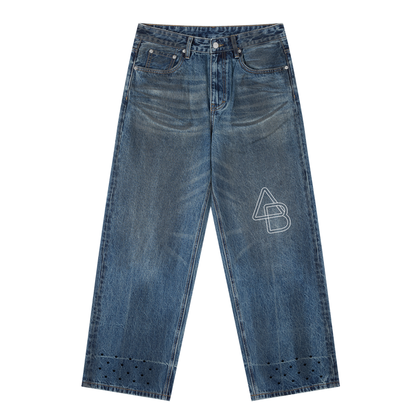 A.B. Vintage Wash Baggy Jeans
