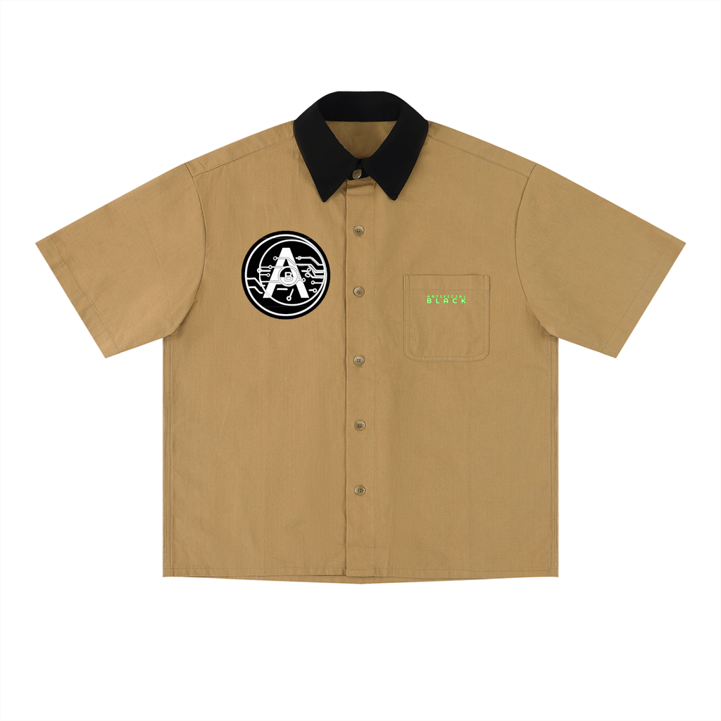 Unisex Color Block Short Sleeve Shirt