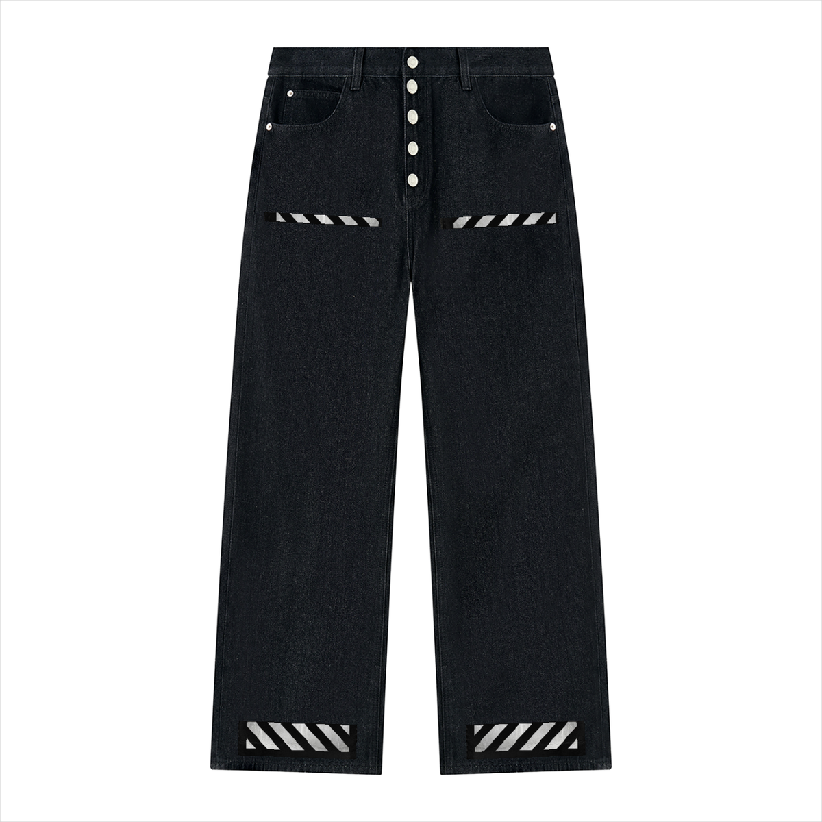 Men's Vintage Wash Wide Leg Denim Jeans - ZERO DROP SUPPLY CO.