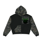 Unisex Coffee & Camo Full Zip Hoodie