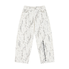 Women's Splatter Barrel Leg Jeans