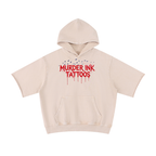 Unisex Murder Ink Tattoos Short Sleeve Hoodie