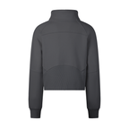 Digital Logo Cropped Half-Zip Sweatshirt