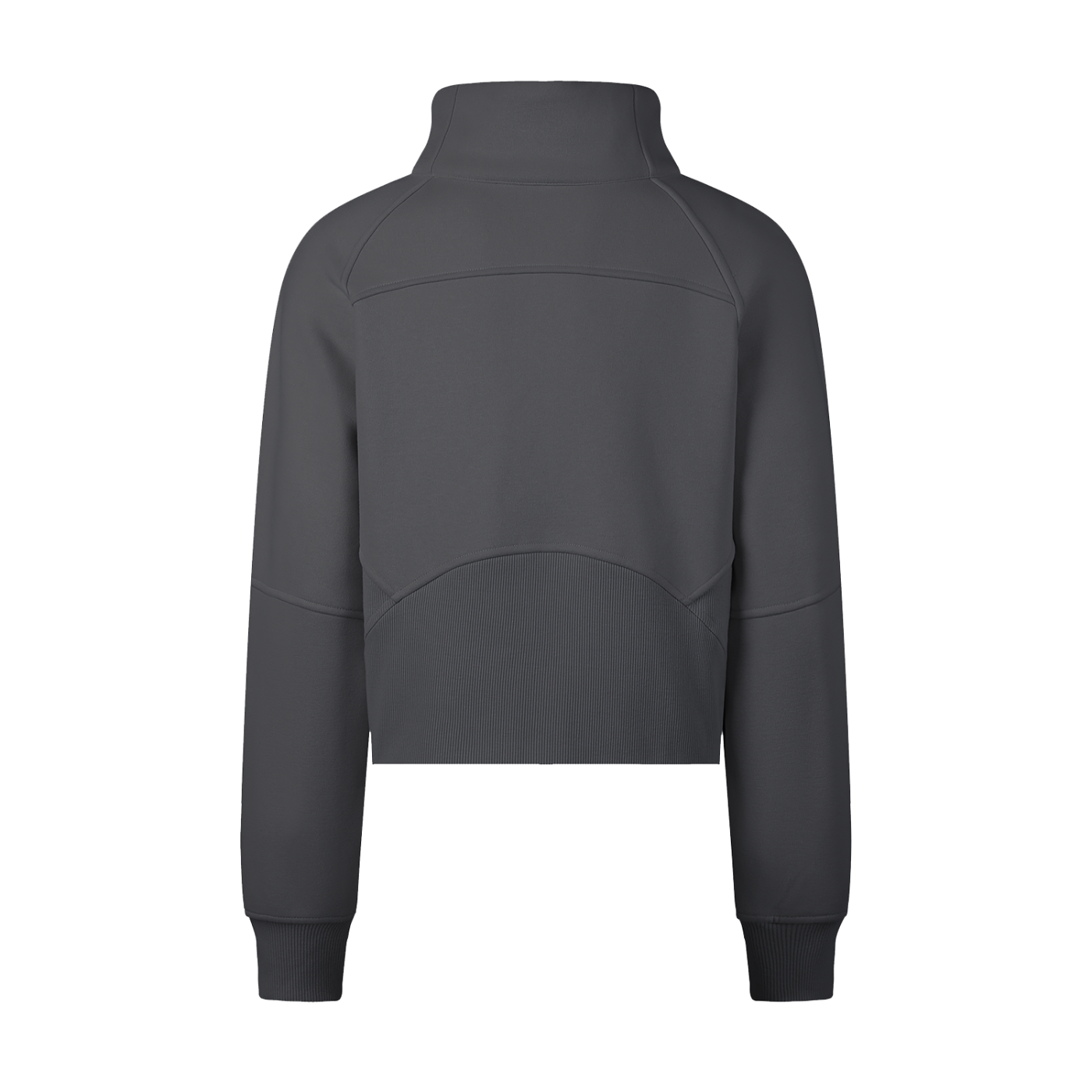Digital Logo Cropped Half-Zip Sweatshirt