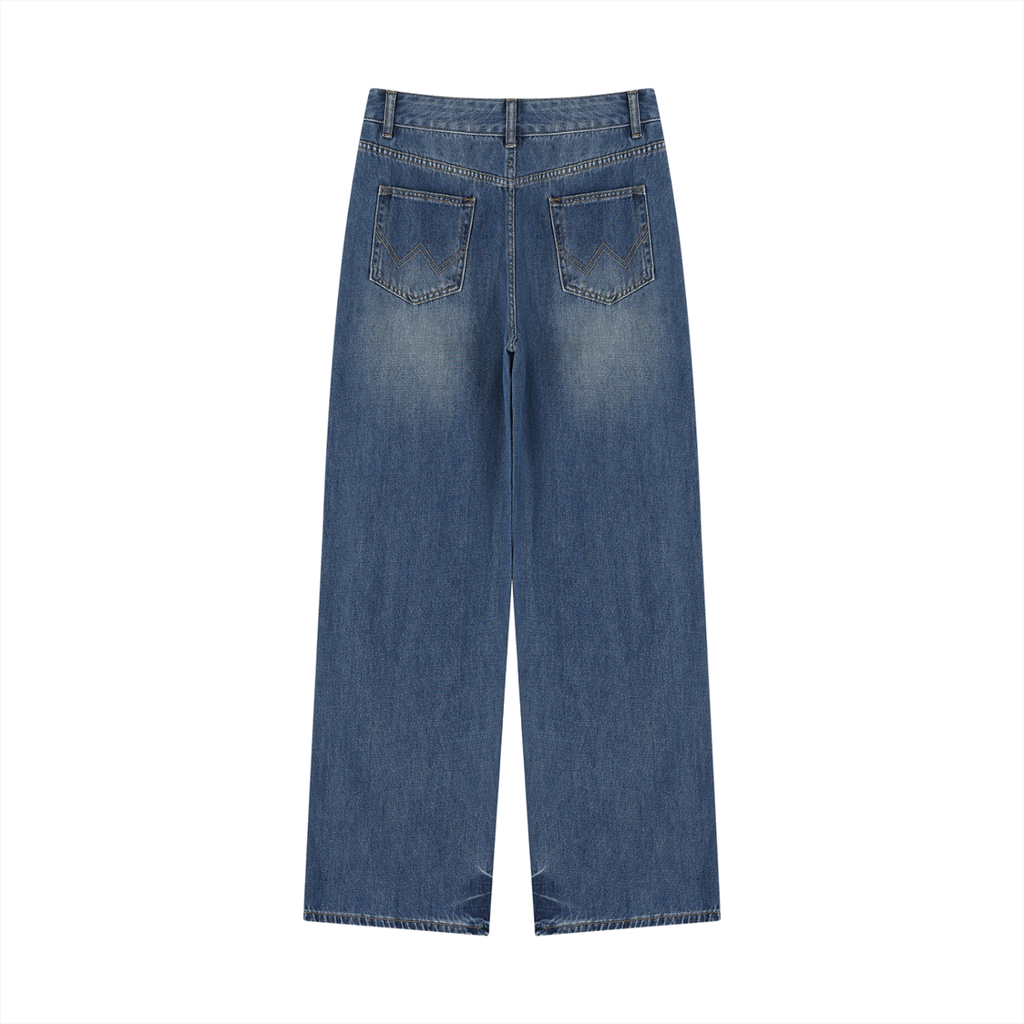 Women’s Vintage Digital Wash Wide Leg Jeans