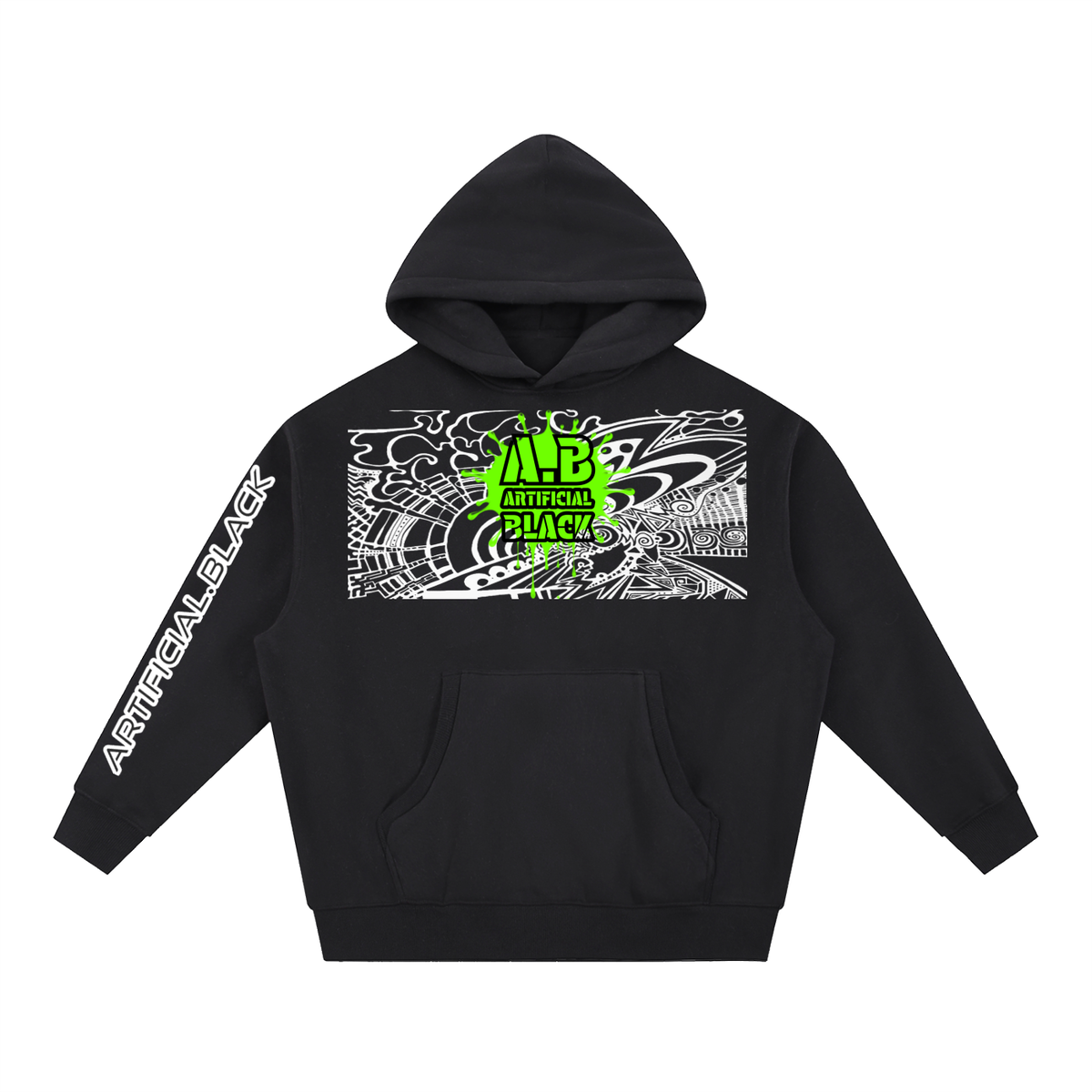 Essential Oversized Boxy Fit Fleece Hoodie