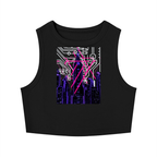 Digital Neon Crewneck Crop Tank