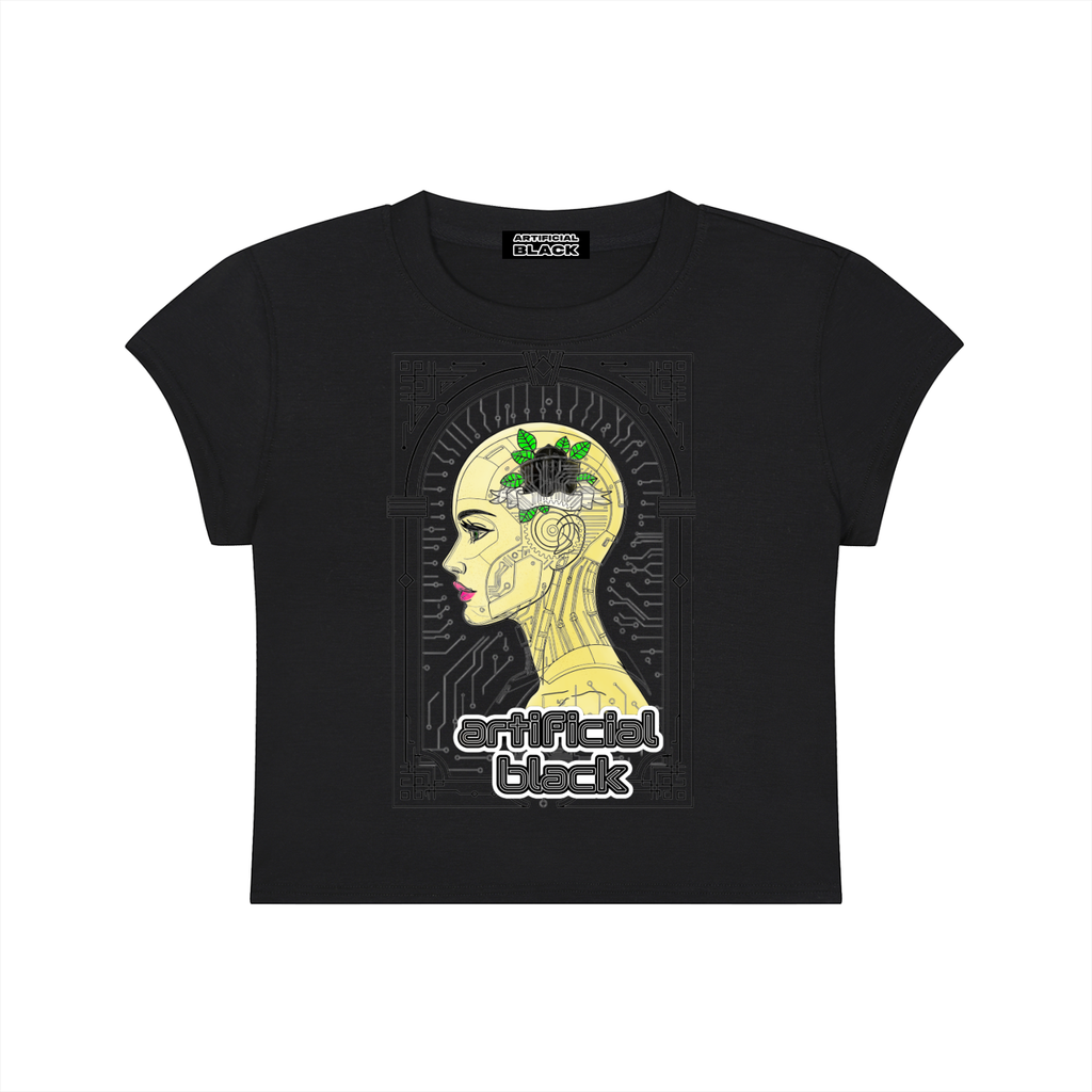 Women's Silicone Skin Cropped T-Shirt
