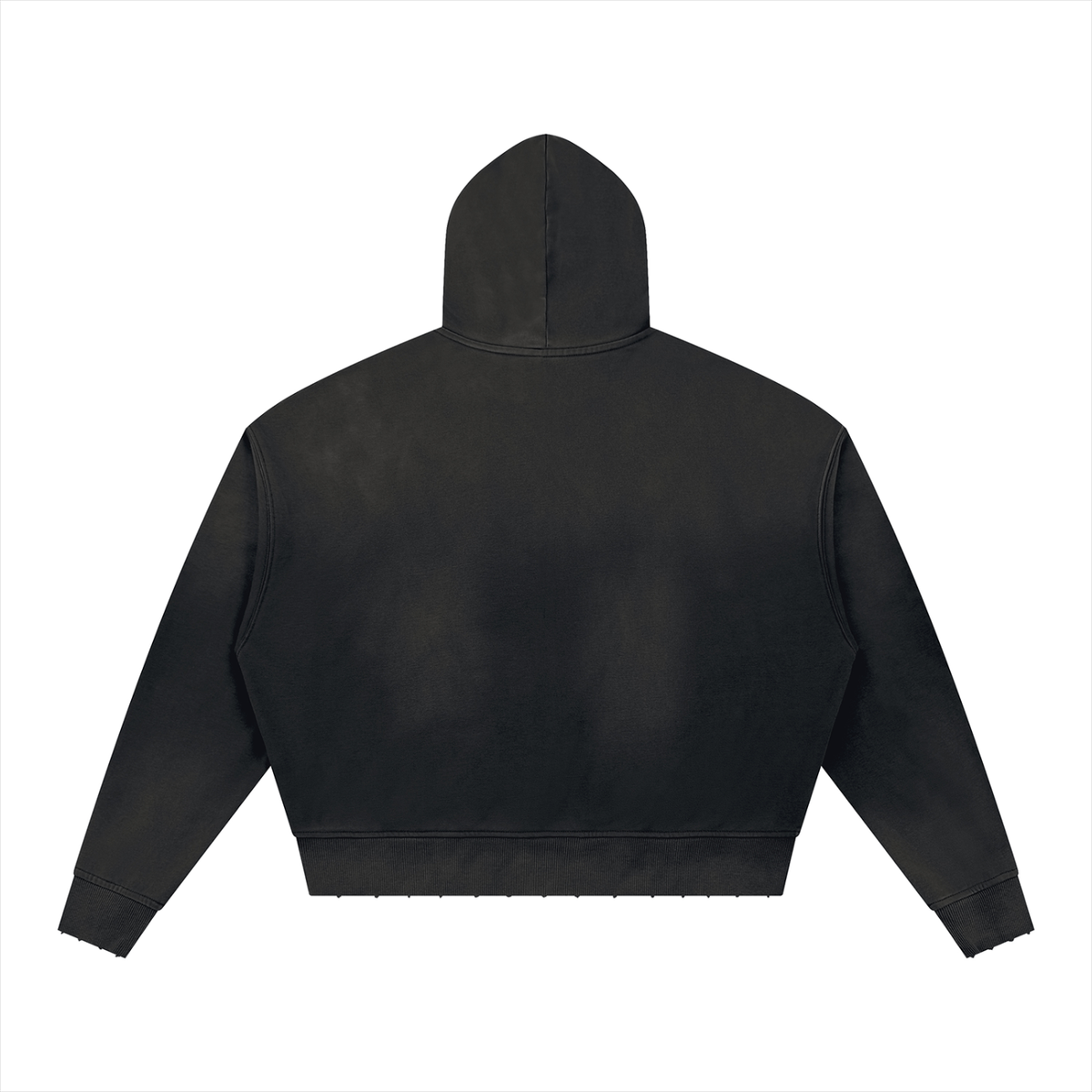 Unisex Artificially Embroidered Sunfade Distressed Hoodie
