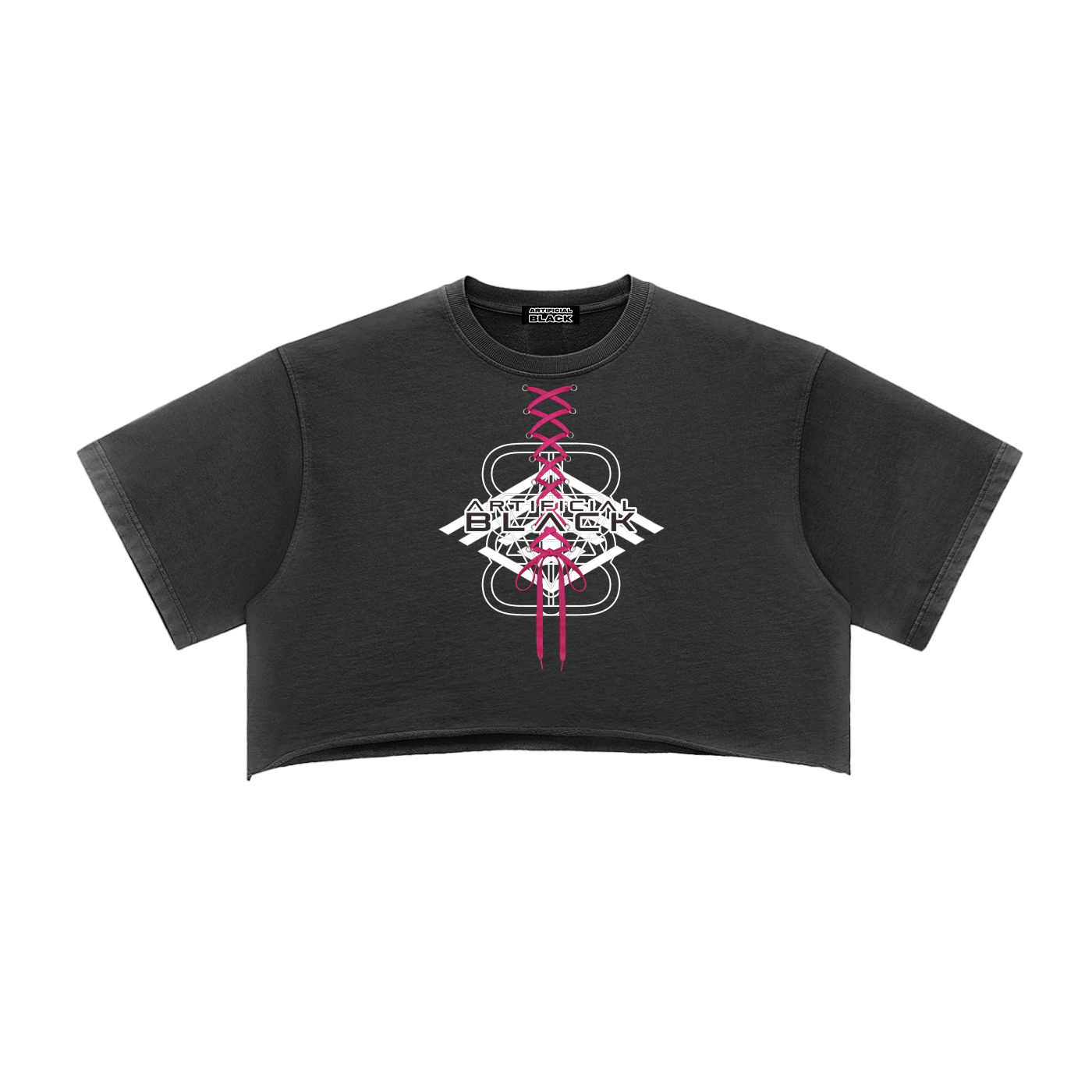 Snow Washed Raw Edge Crop Top