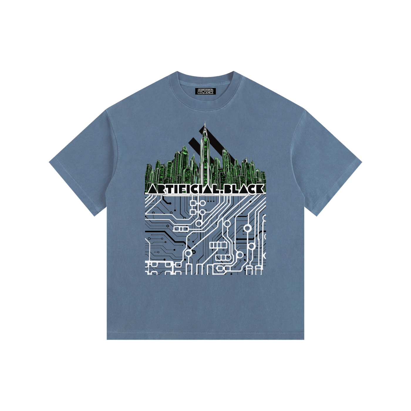 Future Vintage Digital Cities Oversized Cotton T