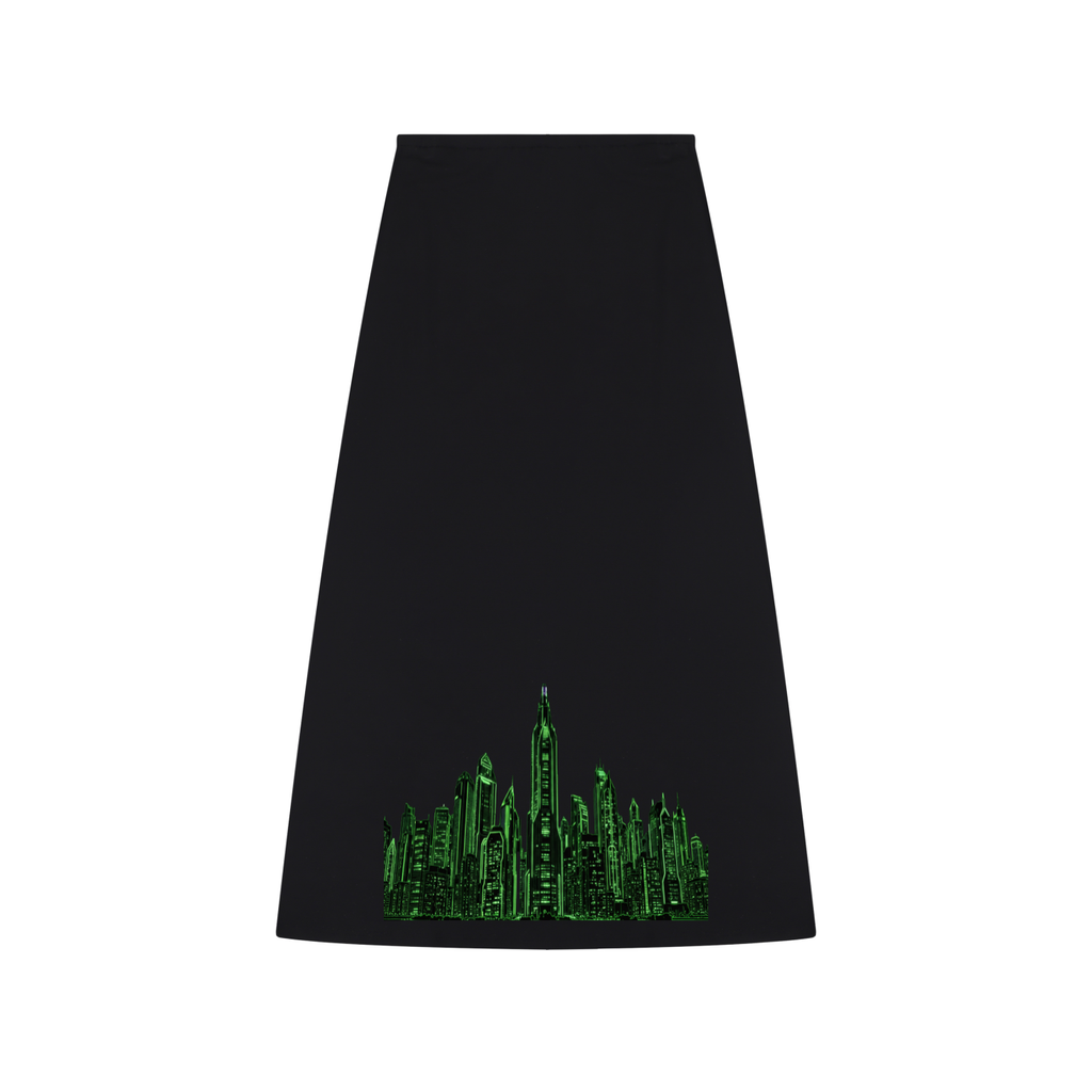 Women's Solid Color Knit Maxi Skirt