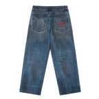 Multiversal Bass-Line Vintage Wash Baggy Jeans