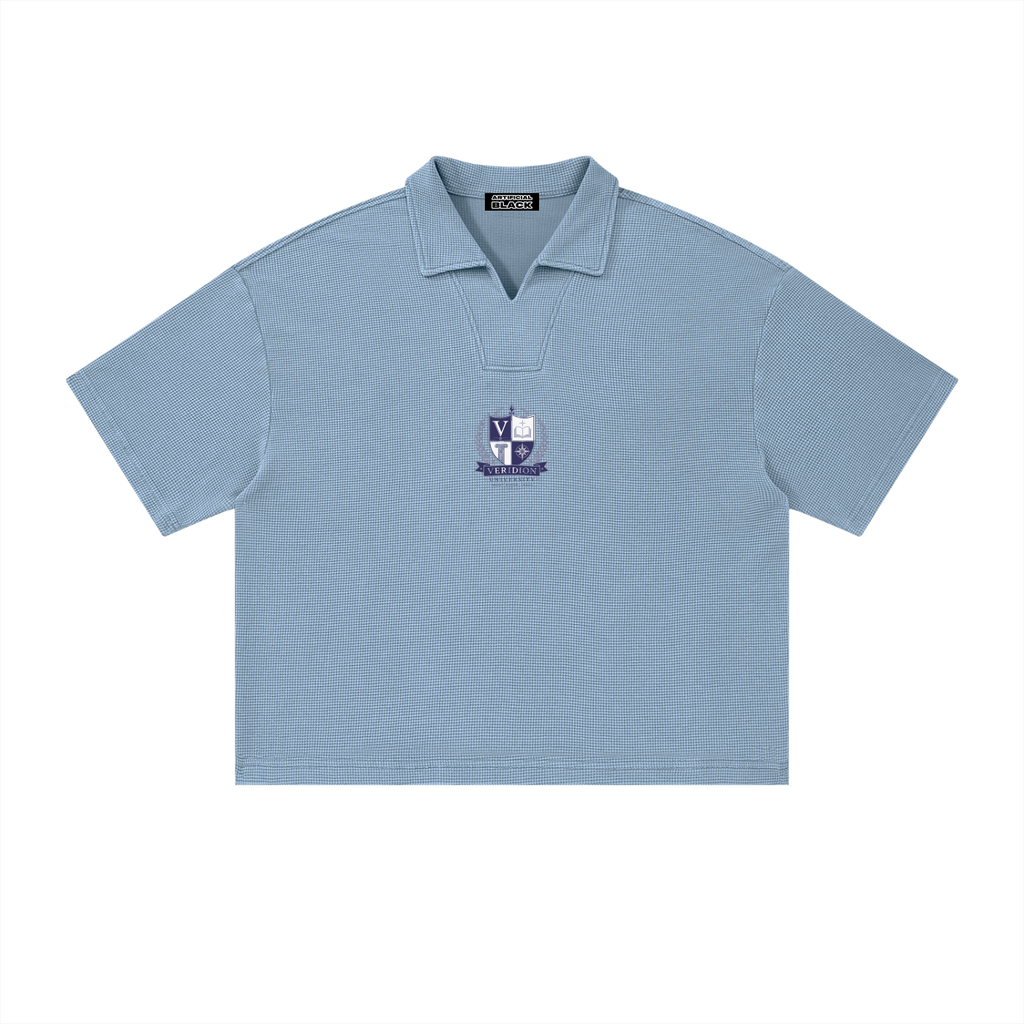Unisex Veridion University Vintage Wash Waffle Polo