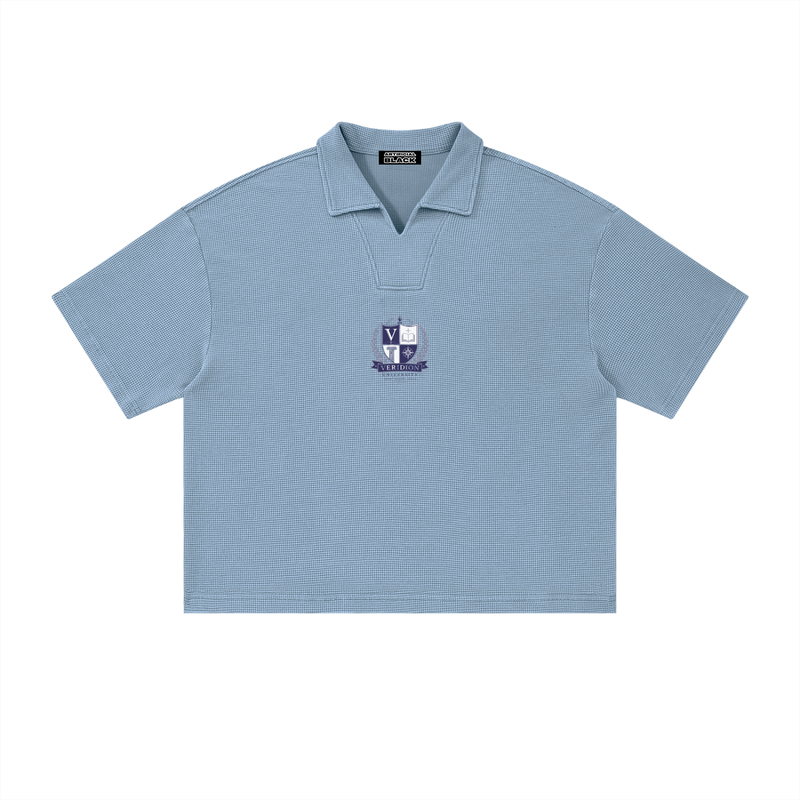 Unisex Veridion University Vintage Wash Waffle Polo