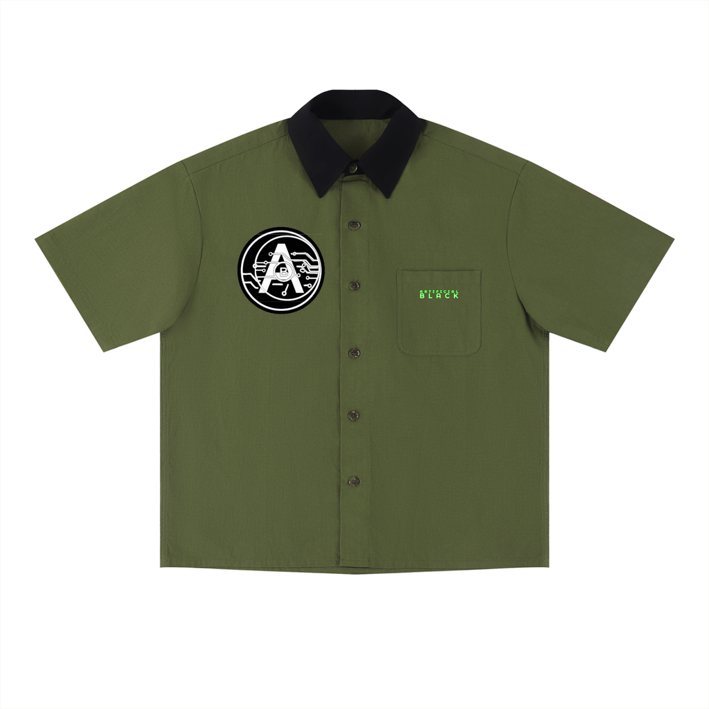 Unisex Color Block Short Sleeve Shirt