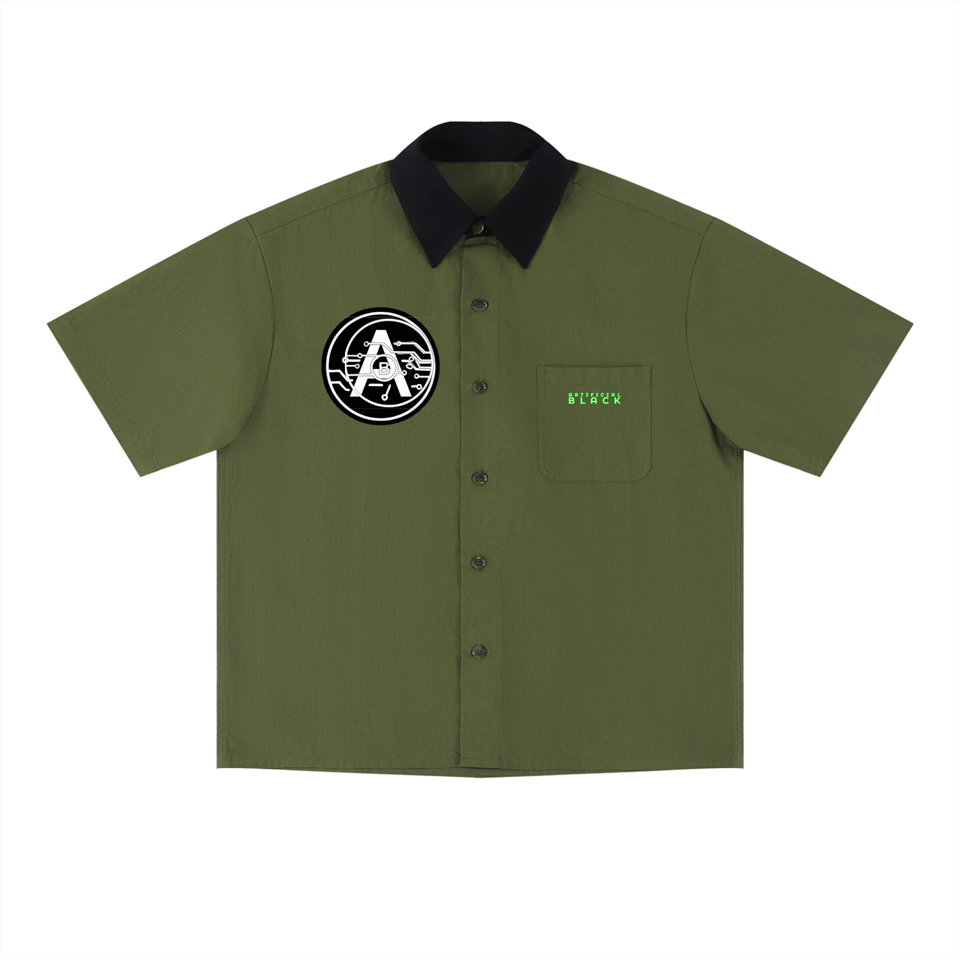 Unisex Color Block Short Sleeve Shirt