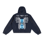 Men's Boxy Digital Wash Hooded Denim