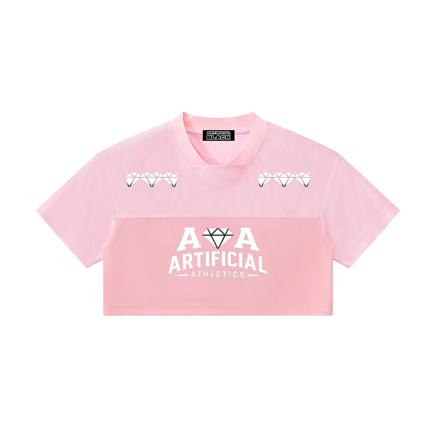 Women’s Artificial Athletics Cropped Paneled V-Neck Jersey