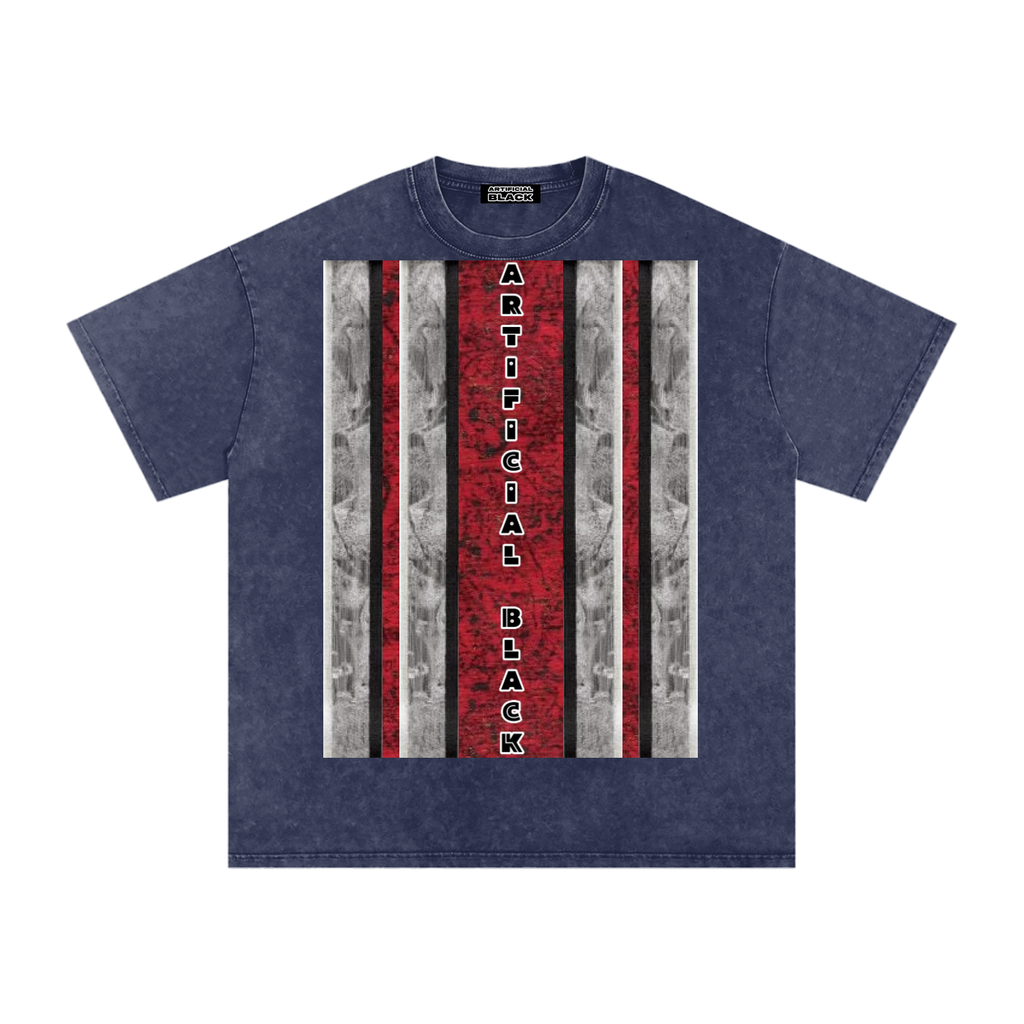 Livingmurals® Remix'd Snow Washed Oversized Cotton T