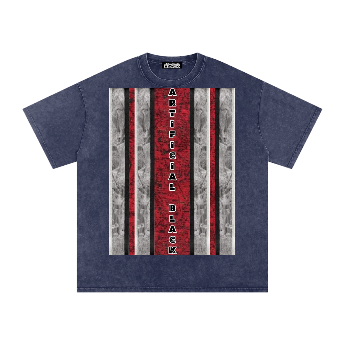 Livingmurals® Remix'd Snow Washed Oversized Cotton T
