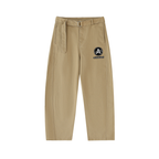 Digital Logo Barrel-leg Chino Pants