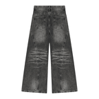 Women’s Vintage Wash Digital Wide Leg Denim Jeans