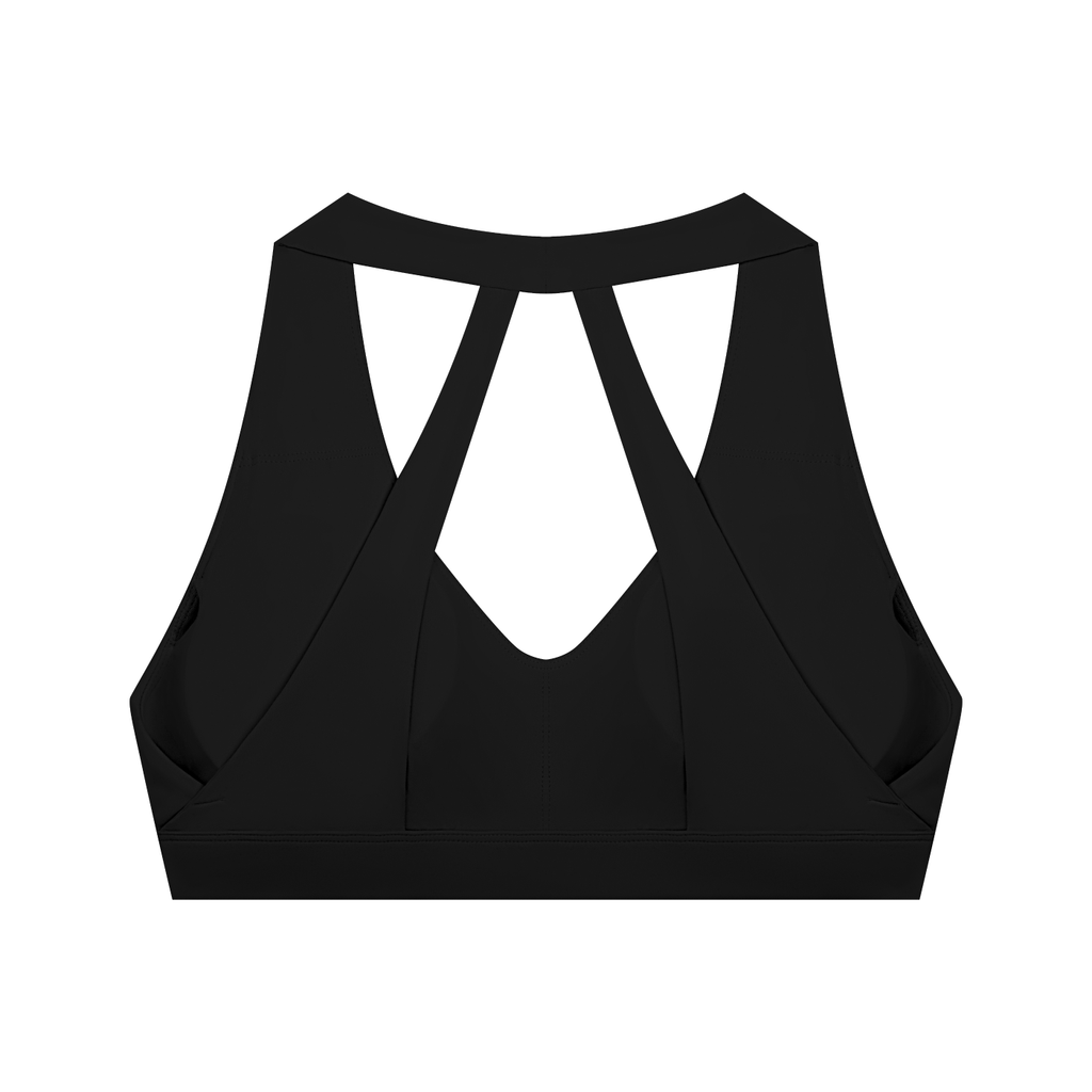Women's Artificial Athletics Halter Cropped Sports Bra