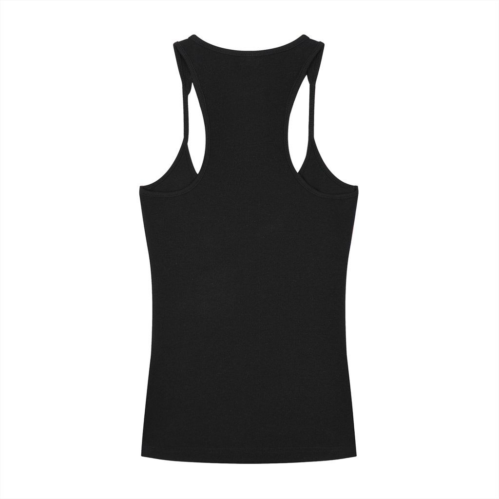 Neon Shadows Slim Fit Ribbed Racerback Tank Top