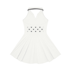 Women's Collared Halter A-Line Tennis Dress