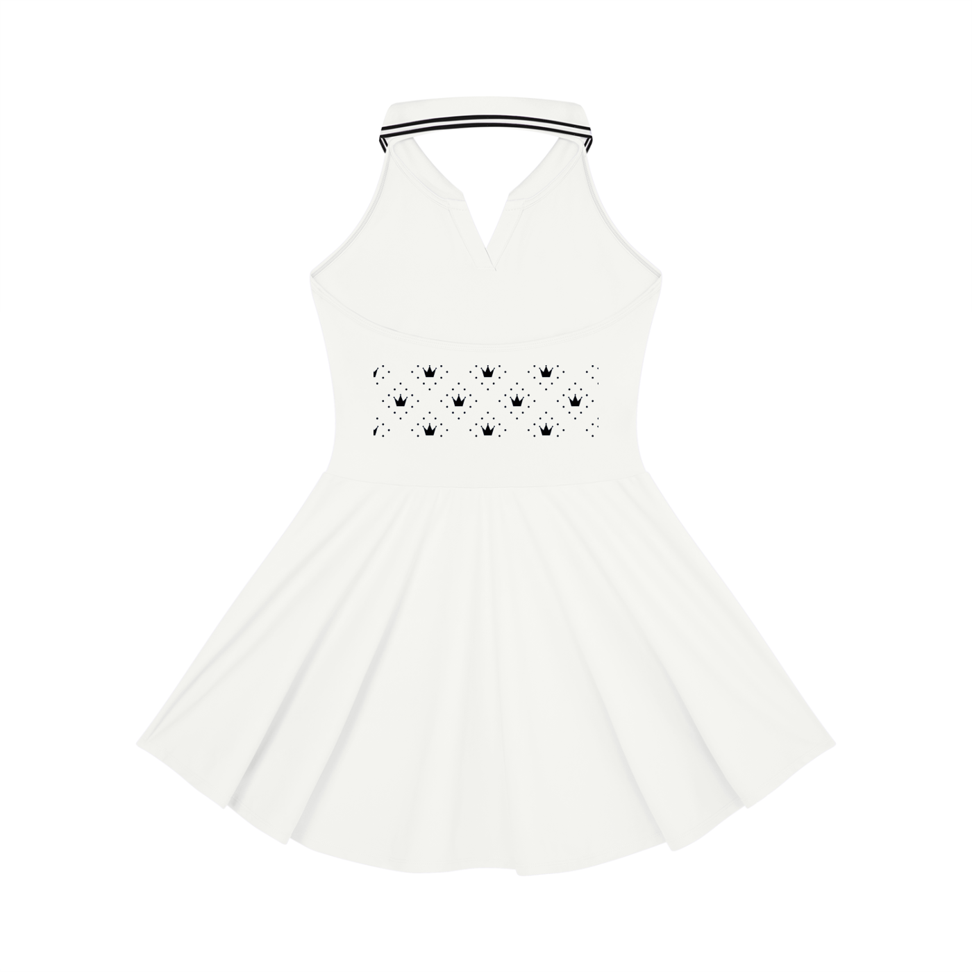 Women's Collared Halter A-Line Tennis Dress