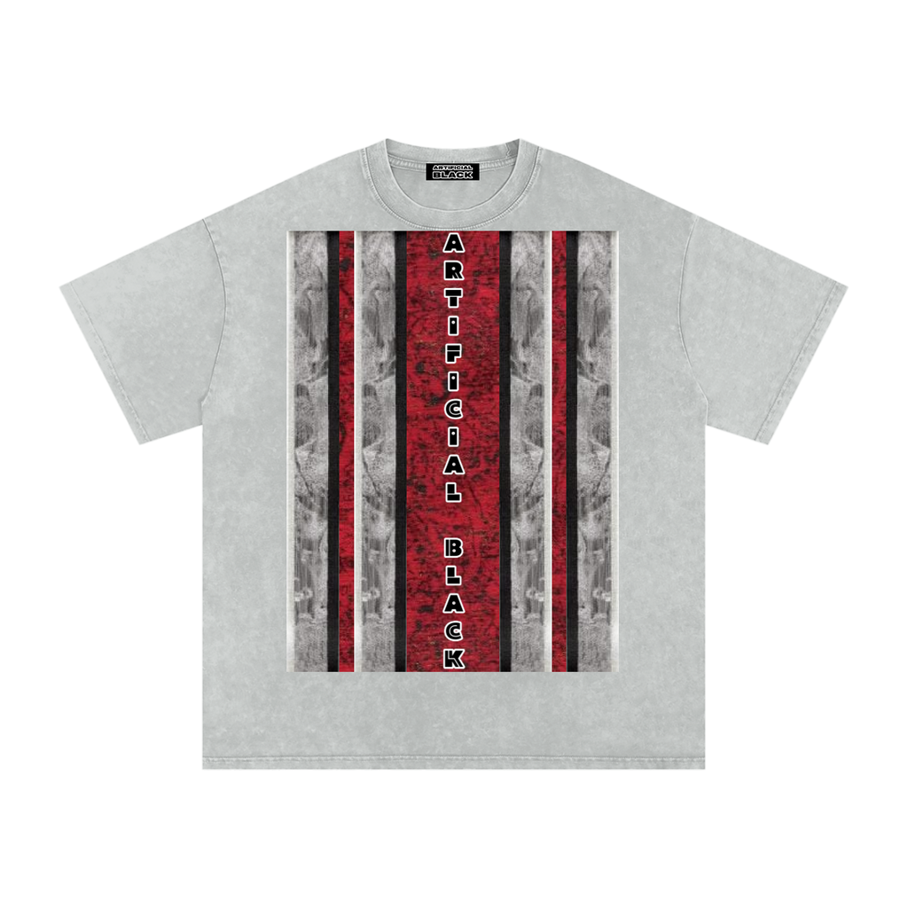 Livingmurals® Remix'd Snow Washed Oversized Cotton T